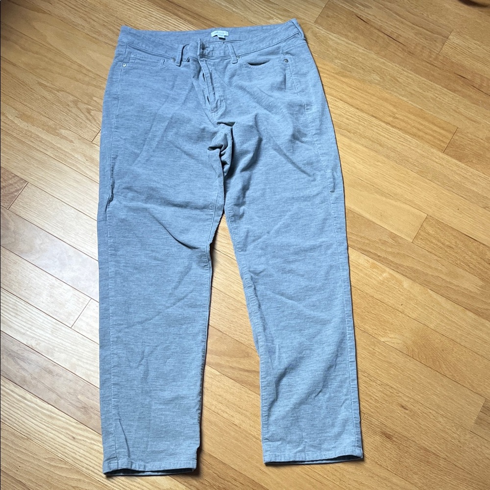 J. Jill Women's Light Gray Corduroy Pants